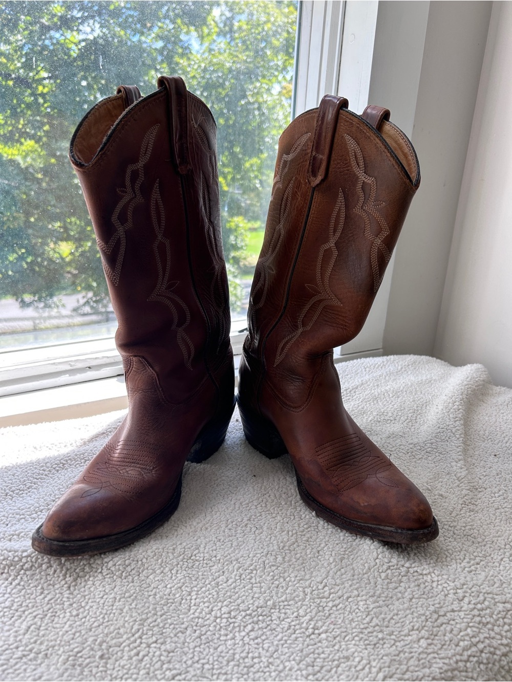Vintage H.H. Brown USA Made Leather Cowboy Boots Women’s 8.5 S2365342